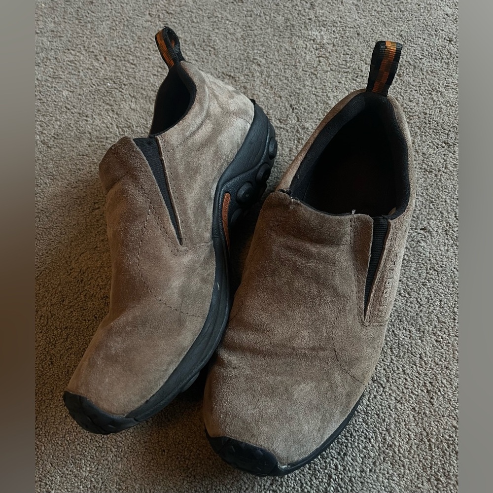 Merrell Jungle Moc Men’s size 9.5 Wide Tan (Gunsmoke) Slip-On Shoes - Picture 2 of 11